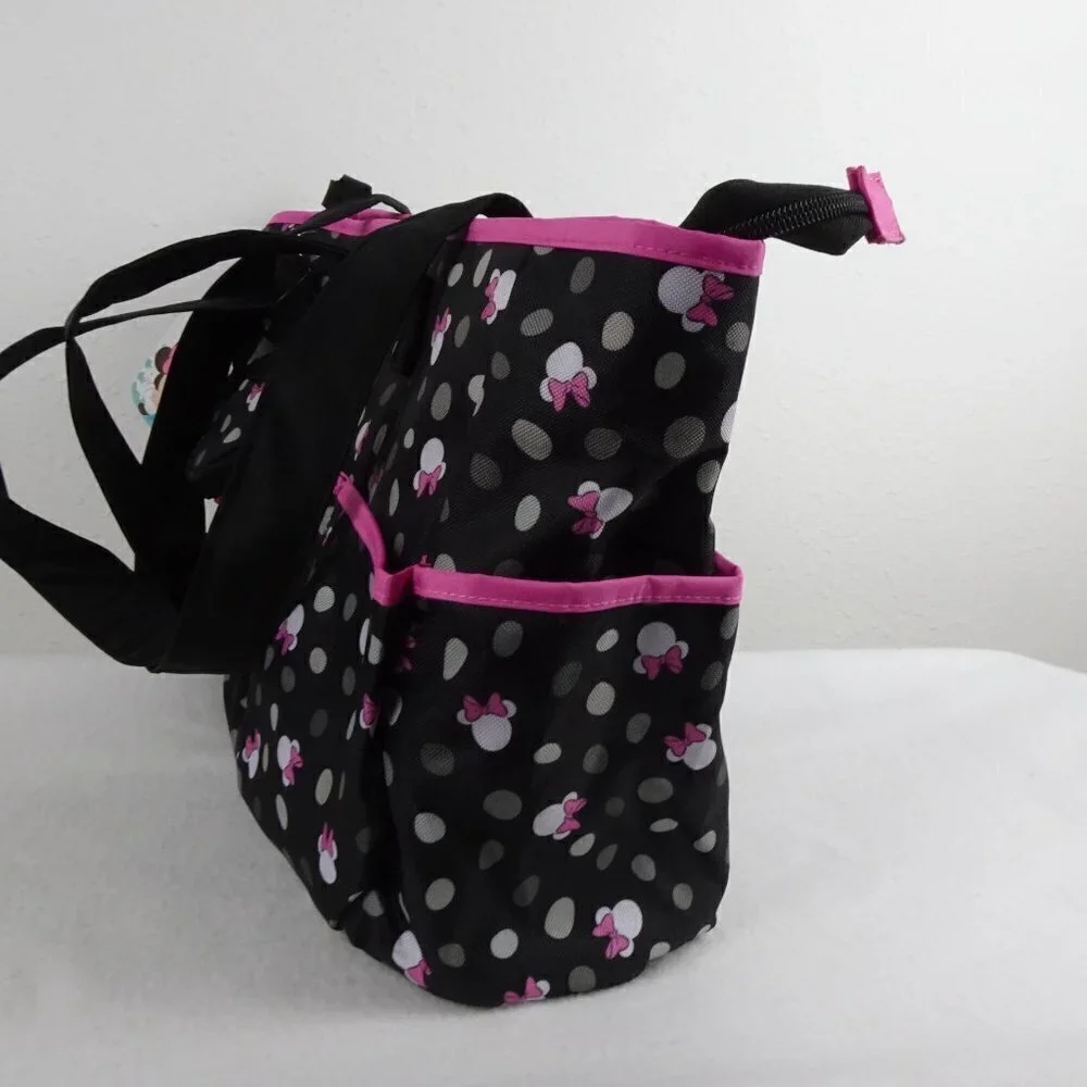 Disney Baby Minnie Mouse Diaper Bag 8 Pockets 4 Piece Set 19
